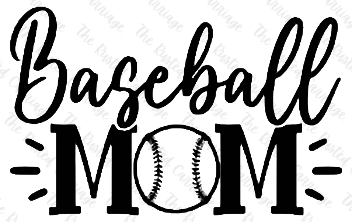 Simple Baseball Mom design ((Customizable))