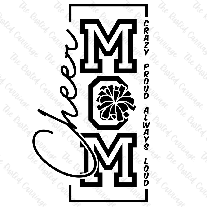 Cheer Mom with Front/Back Design ((Customizable))