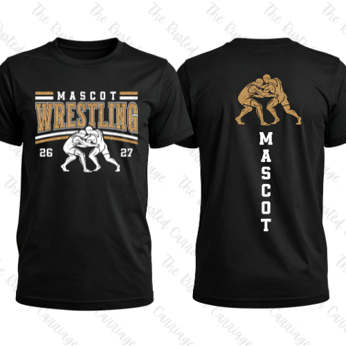 Glitter Mascot Wrestling- Gold with Black or White ((Customizable))