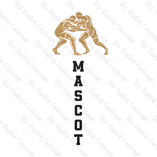 Glitter Mascot Wrestling- Gold with Black or White ((Customizable))