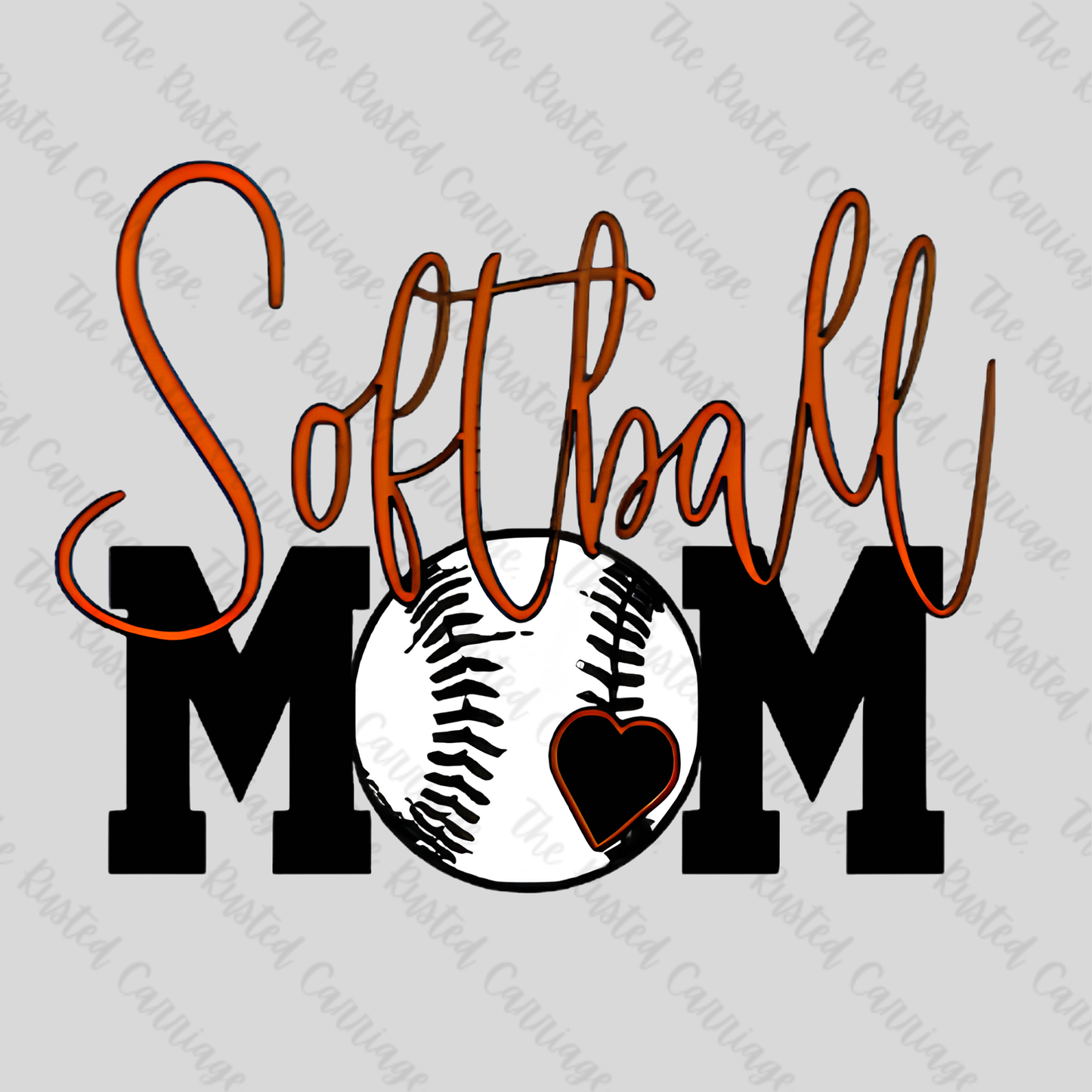 Softball Mom Front/Back Design ((Customizable))
