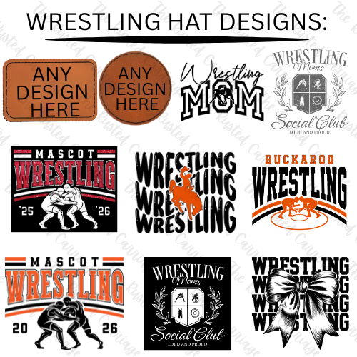 Green and White Women's Trucker Hat - Pick Your Wrestling Design ((Customizable))