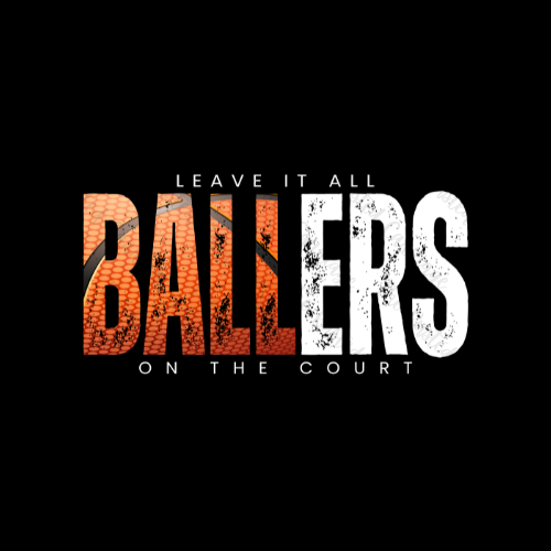Ballers Basketball Long Sleeve T-Shirt Choose Orange/Black or Orange/White Design ((Customizable))