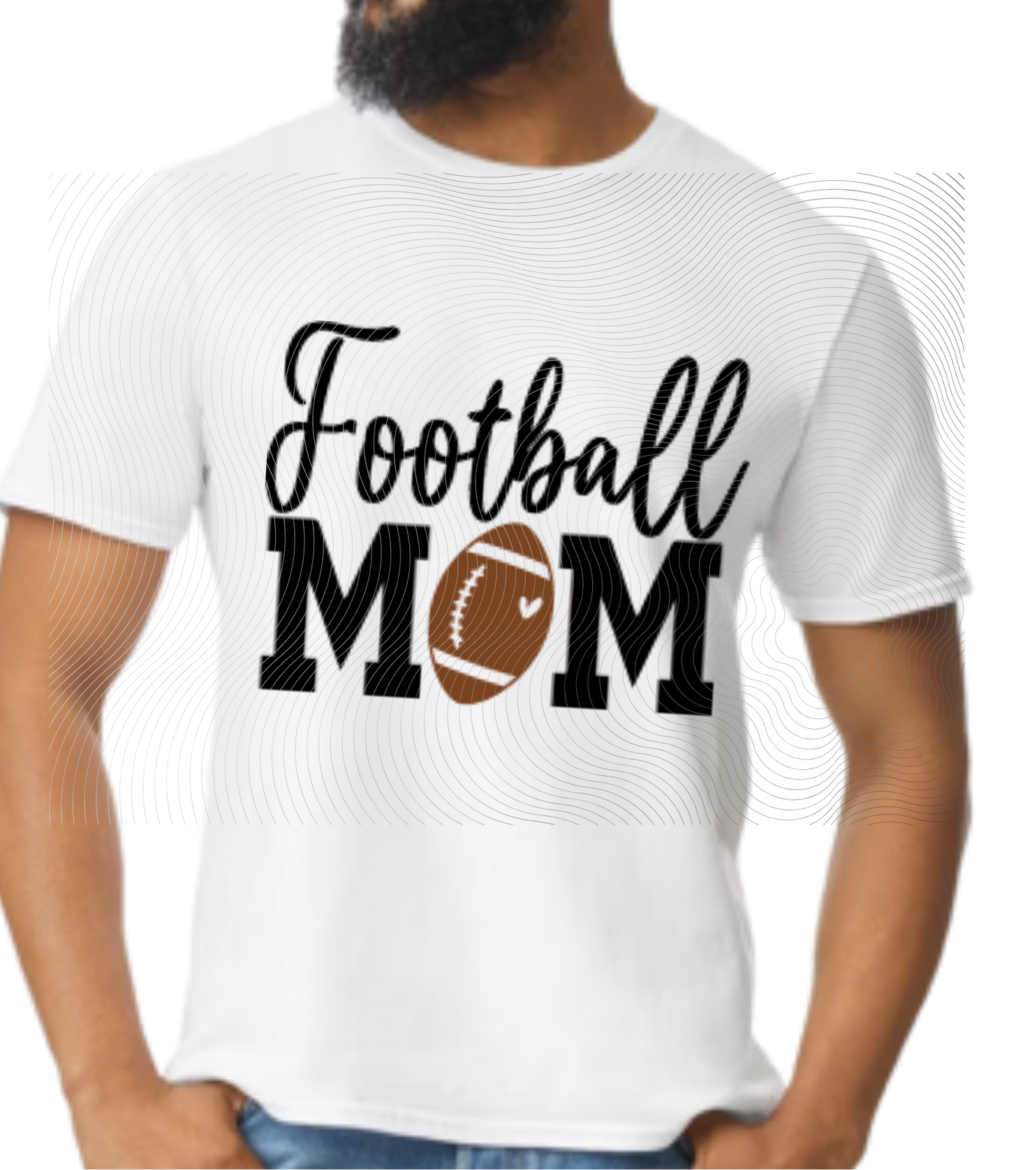 Football Mom(Ball "O") Tee ((Customizable))