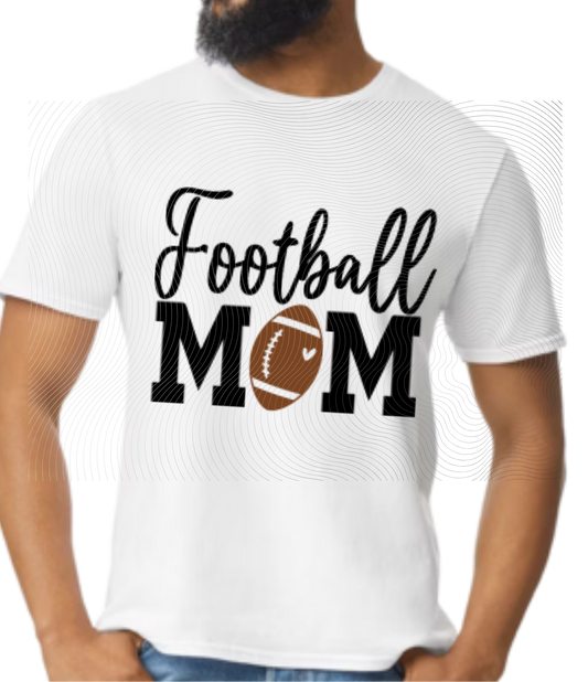Football Mom(Ball "O") Tee ((Customizable))