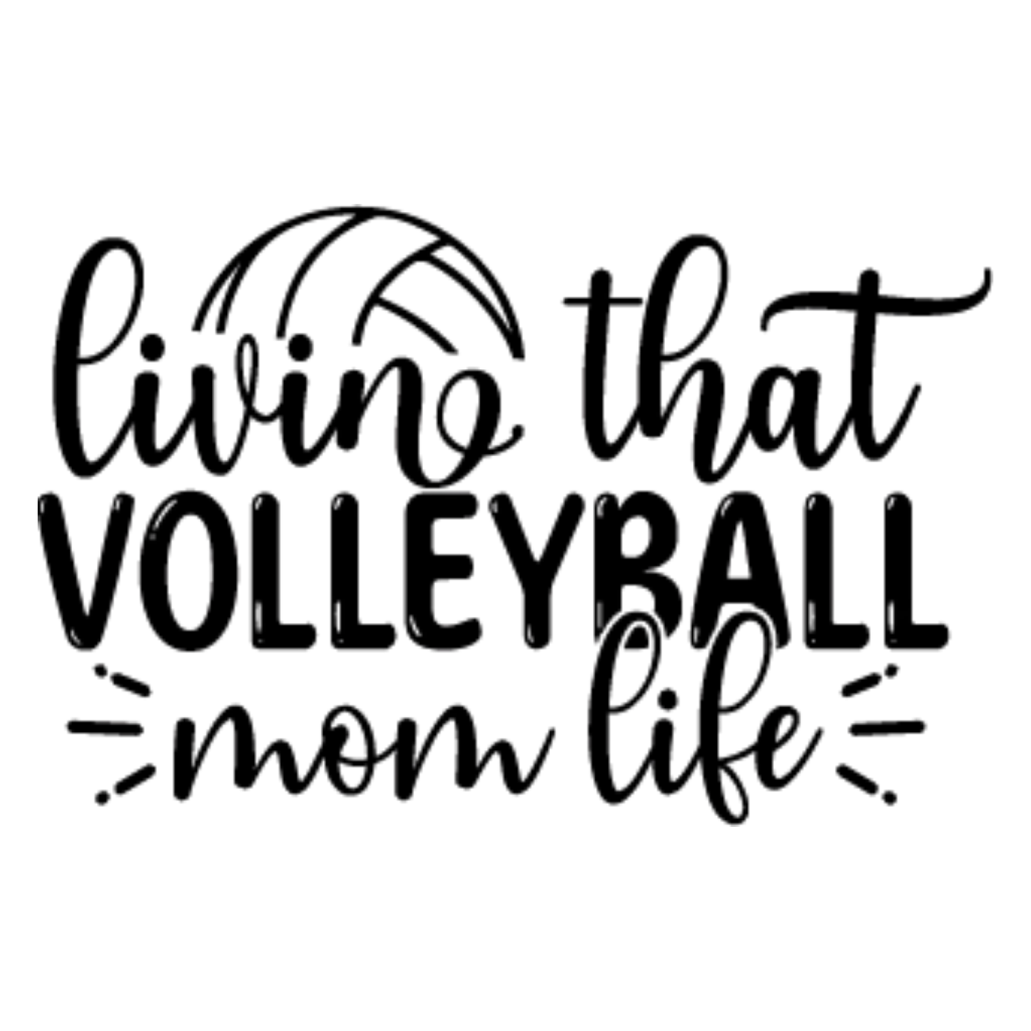 Volleyball Mom Tee- Choose from 2 designs ((Customizable))