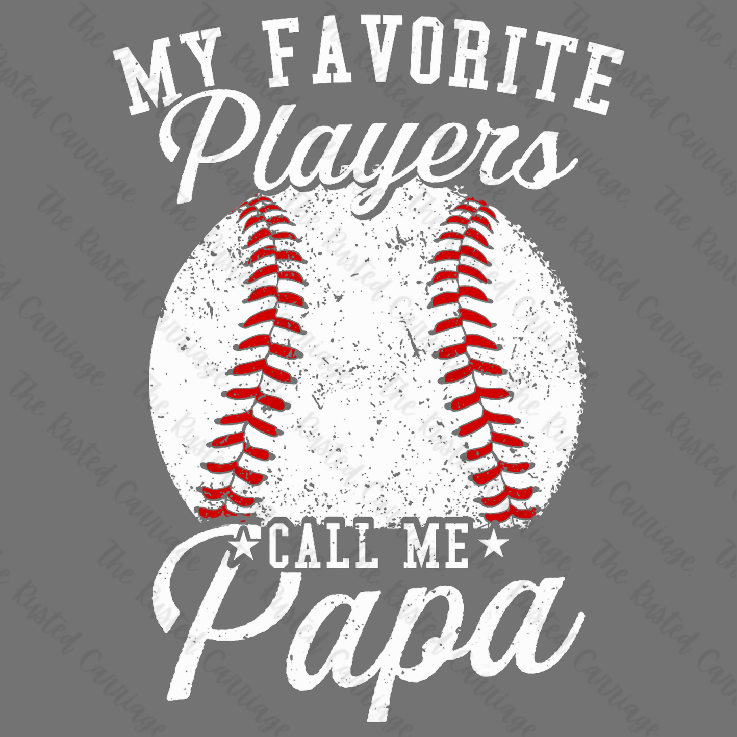 Baseball Papa Design ((Customizable))