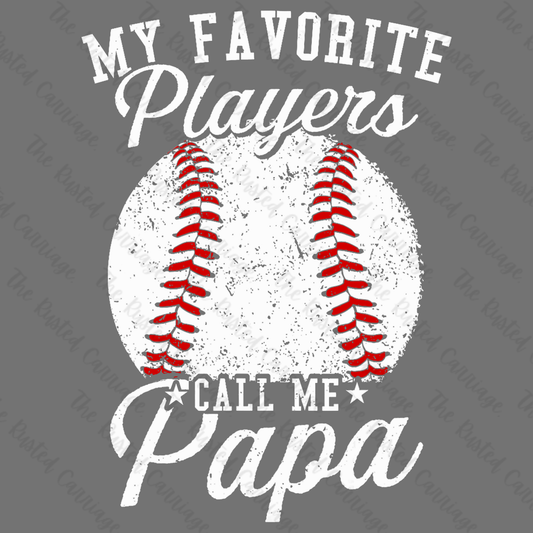 Baseball Papa Design ((Customizable))