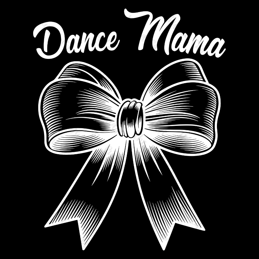 Dance Mama with Bow Quarter Zip Sweater - Front Back Design ((Customizable))