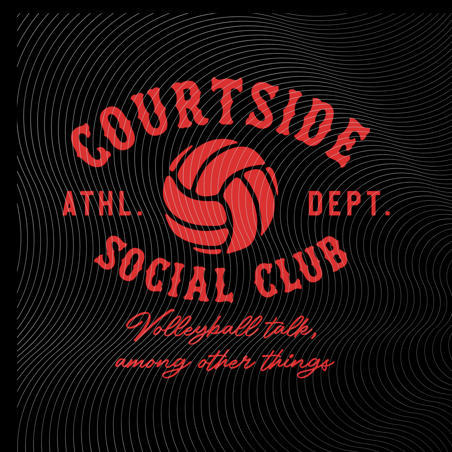 Courtside Social Club Volleyball Tee ((Customizable))