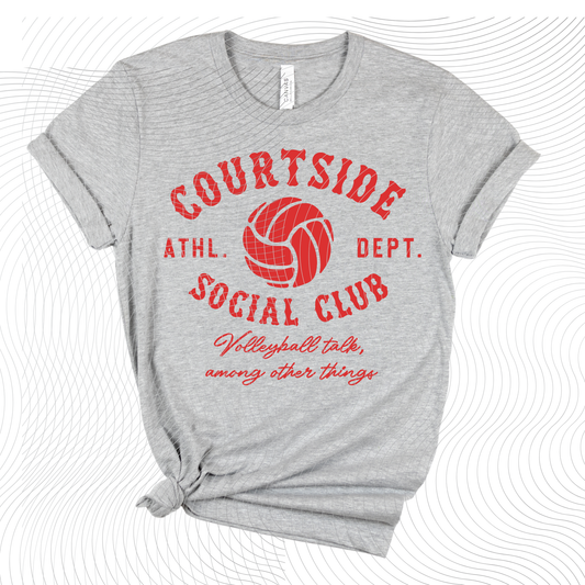 Courtside Social Club Volleyball Design- multiple design colors ((Customizable))