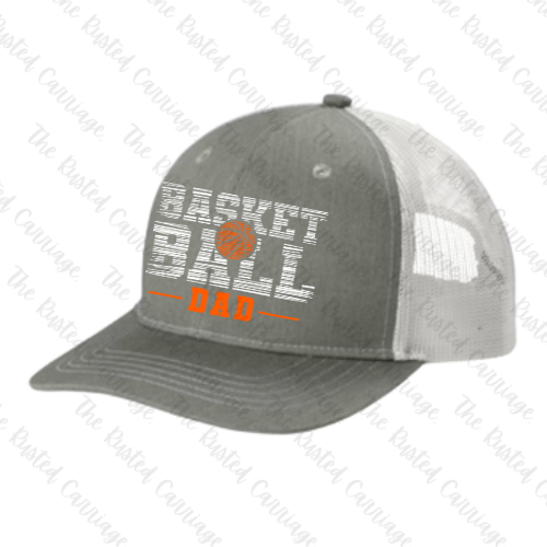 Heather Gray & White Adult Unisex Hat - Pick Your Baseball Design & Hat Style: Flat or Curved Brim ((Customizable))