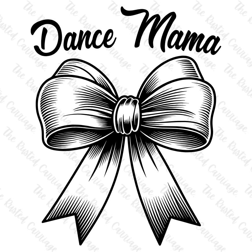 Dance Mama with Bow Quarter Zip Sweater - Front Back Design ((Customizable))