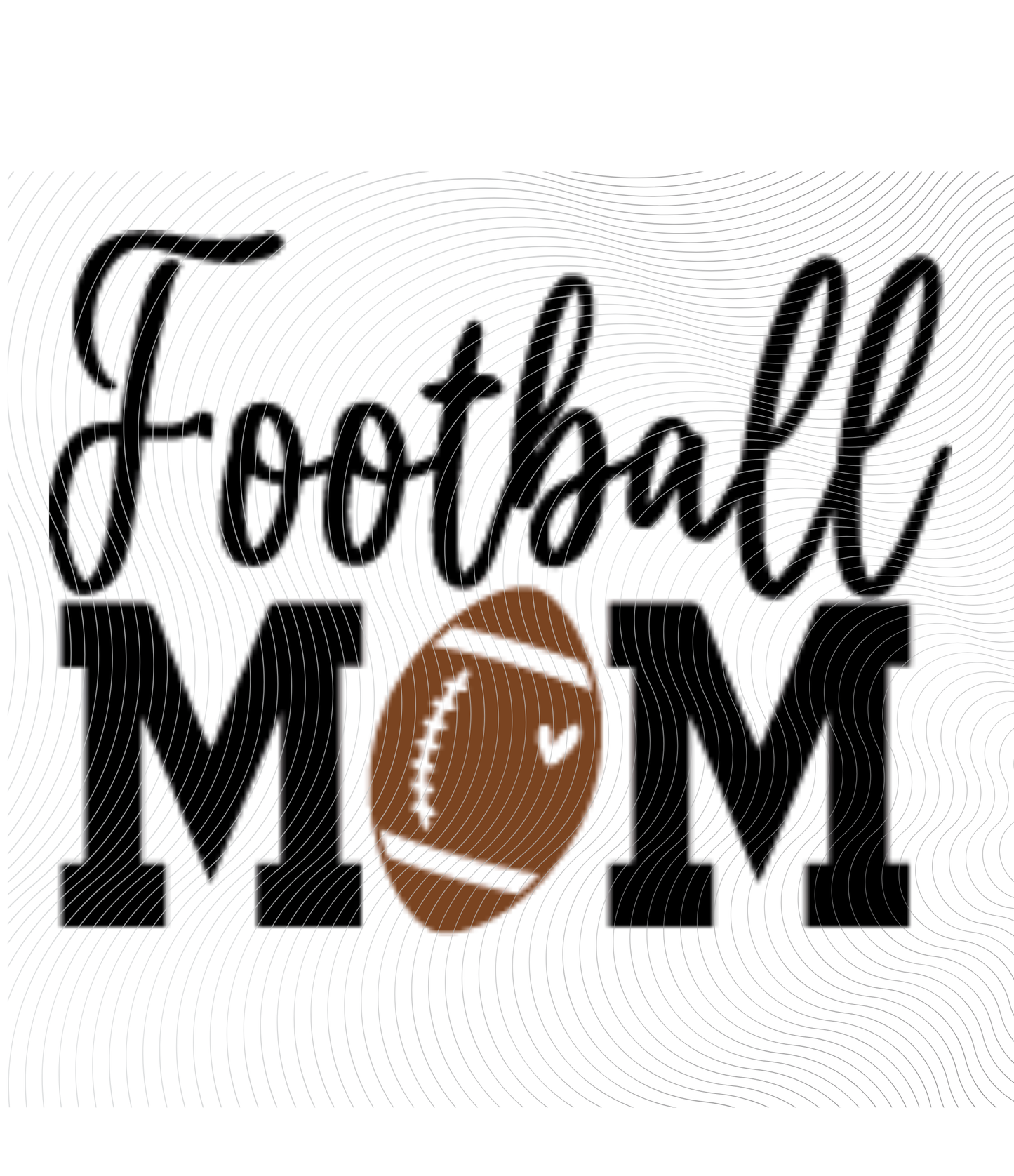 Football Mom(Ball "O") Tee ((Customizable))