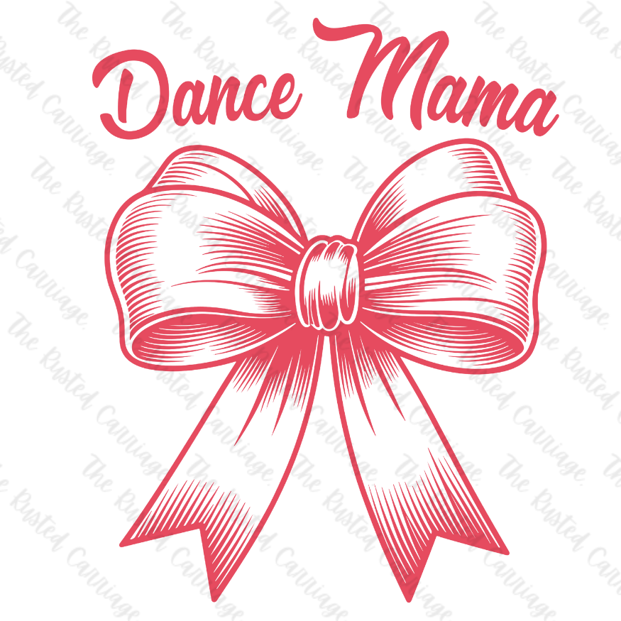 Dance Mama with Bow Quarter Zip Sweater - Front Back Design ((Customizable))
