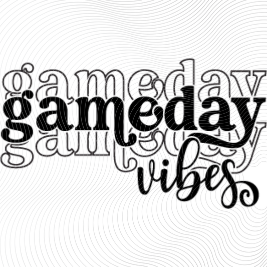 Game Day Vibes Black Design ((Customizable))