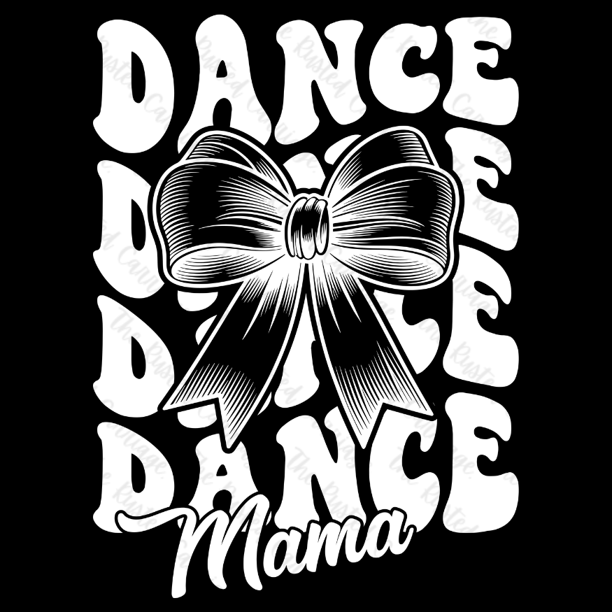 Dance Mama with Bow Quarter Zip Sweater - Front Back Design ((Customizable))