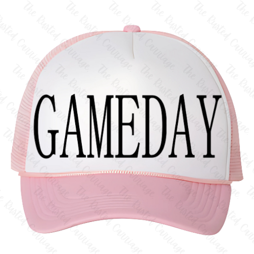 Pink & White Women's Trucker Hat - Pick Your Own Cheer/Dance Design ((Customizable))