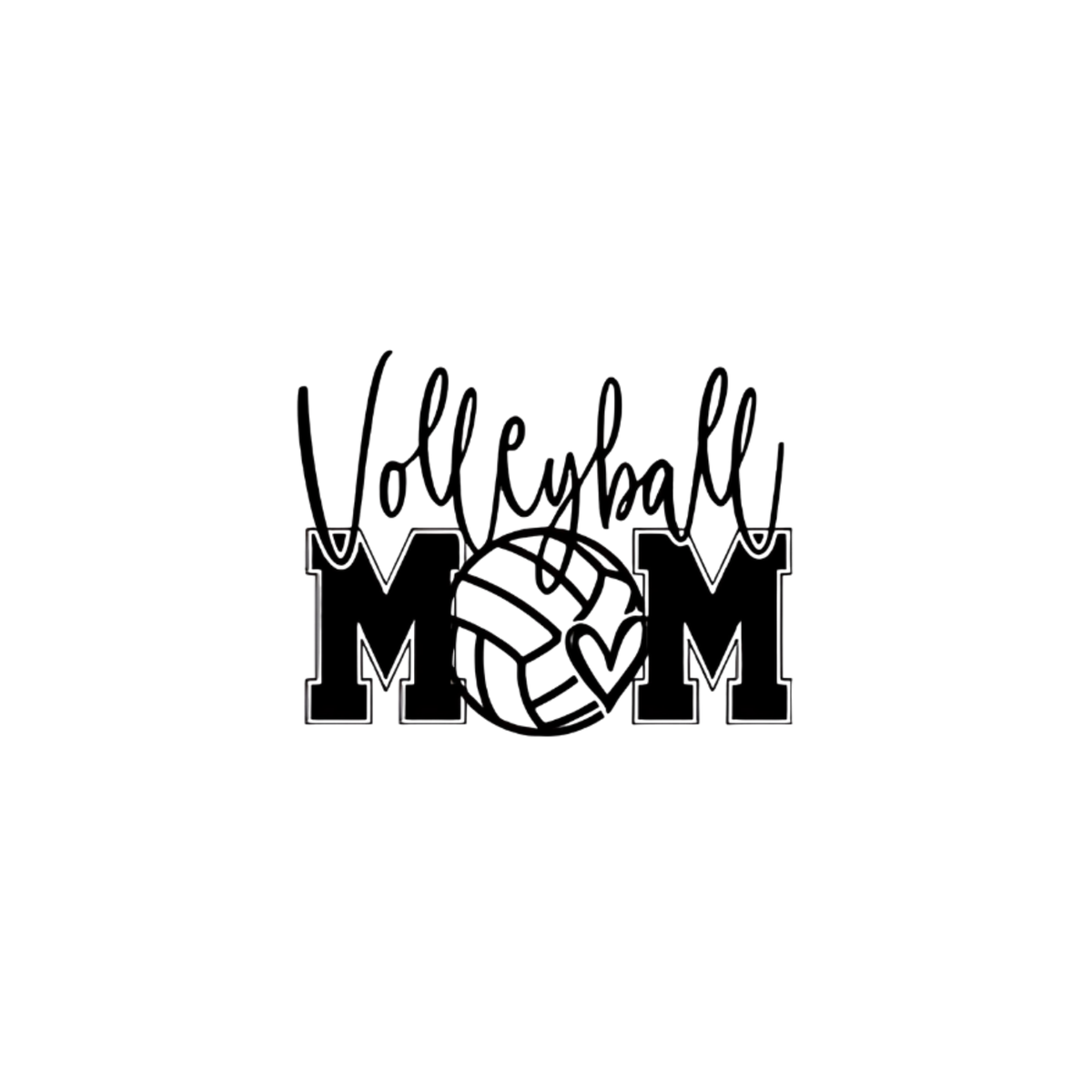 Volleyball Mom Front/Back Design ((Customizable))