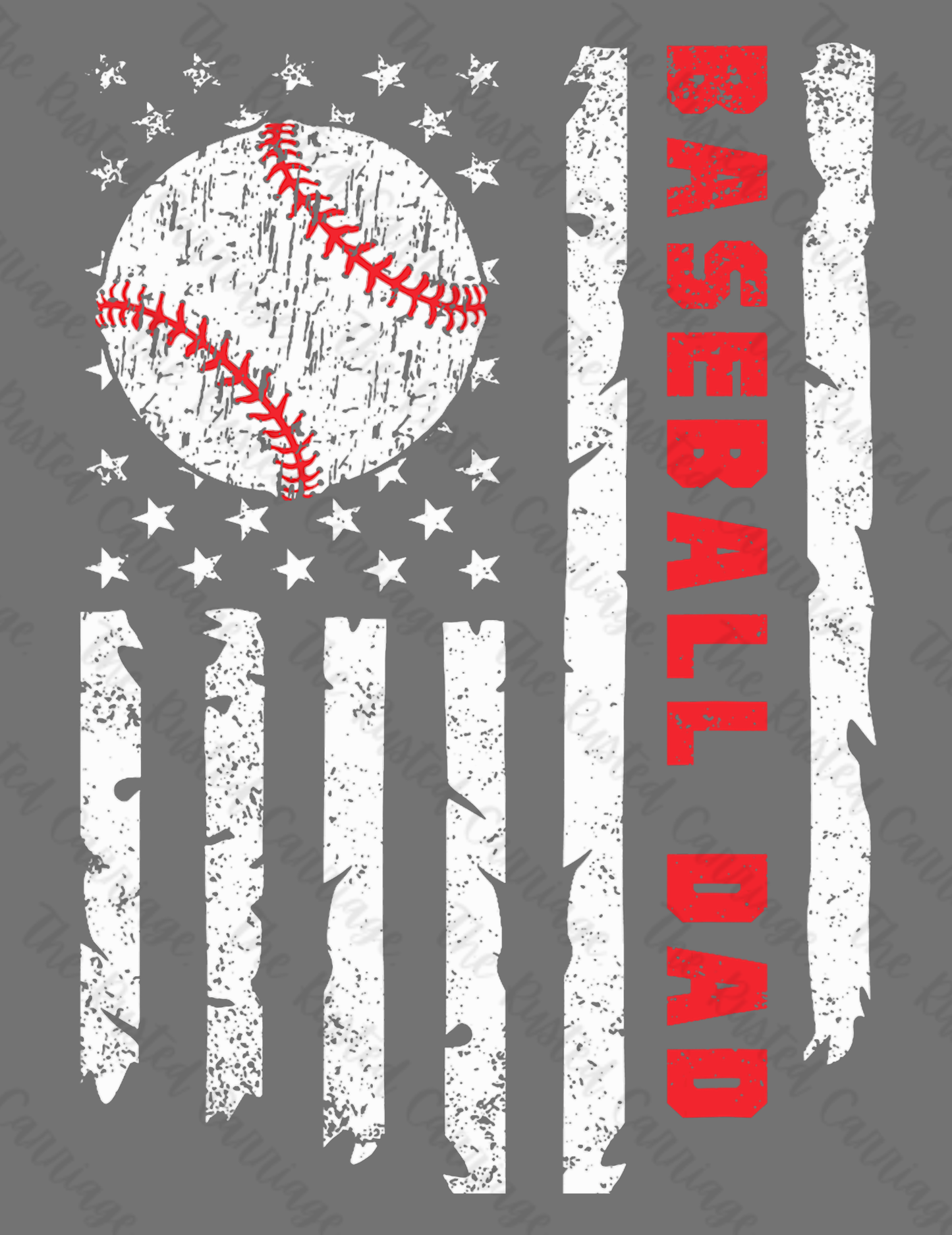 Flag with Baseball Dad Design ((Customizable))