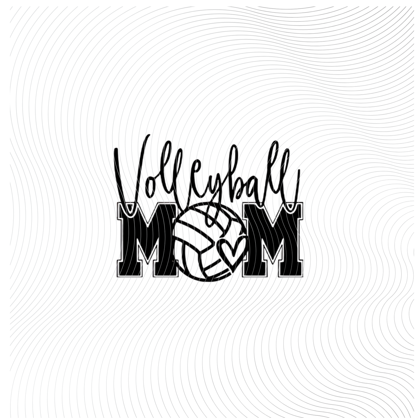Volleyball Mom Front/Back Design Tee ((Customizable))