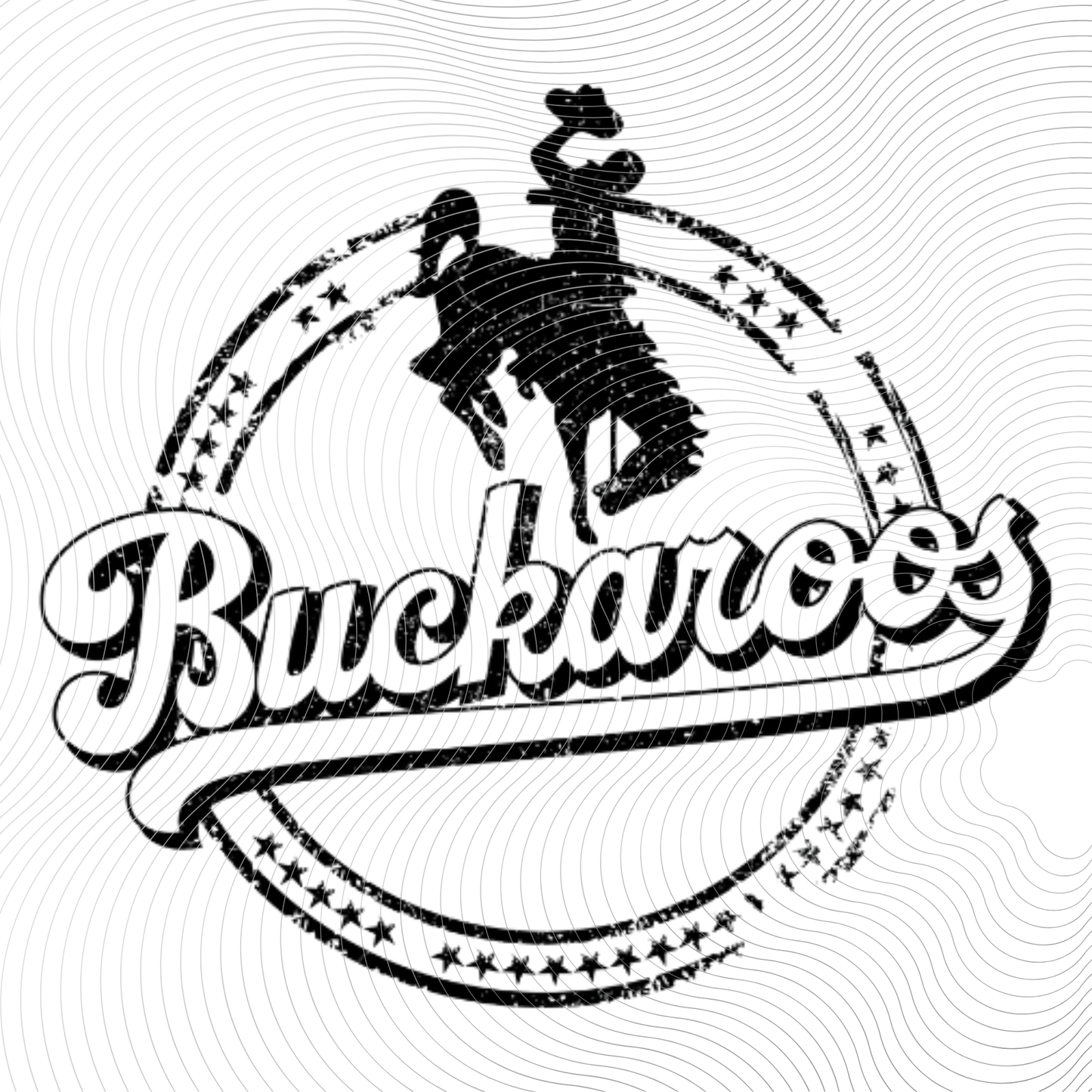 Buckaroos Circle Design ((Customizable))
