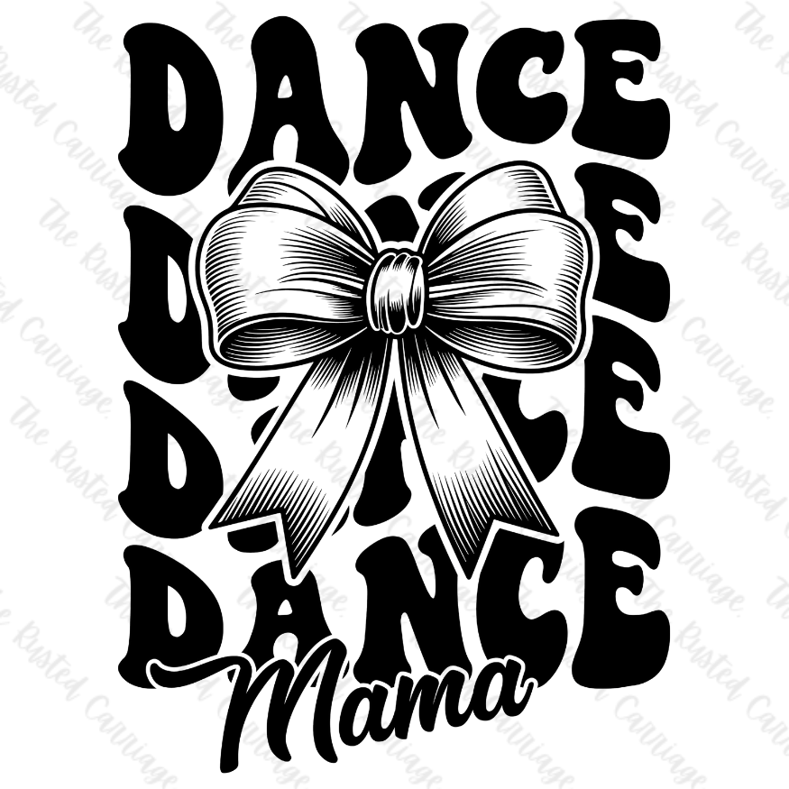 Dance Mama with Bow Quarter Zip Sweater - Front Back Design ((Customizable))