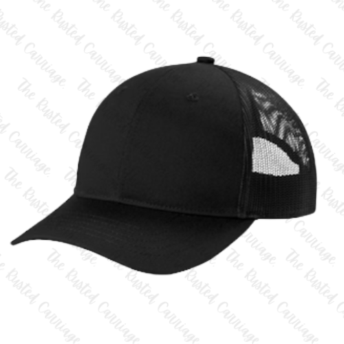 Black YOUTH Trucker Snap Back Hat - Pick Your Own Football Design-((Customizable))