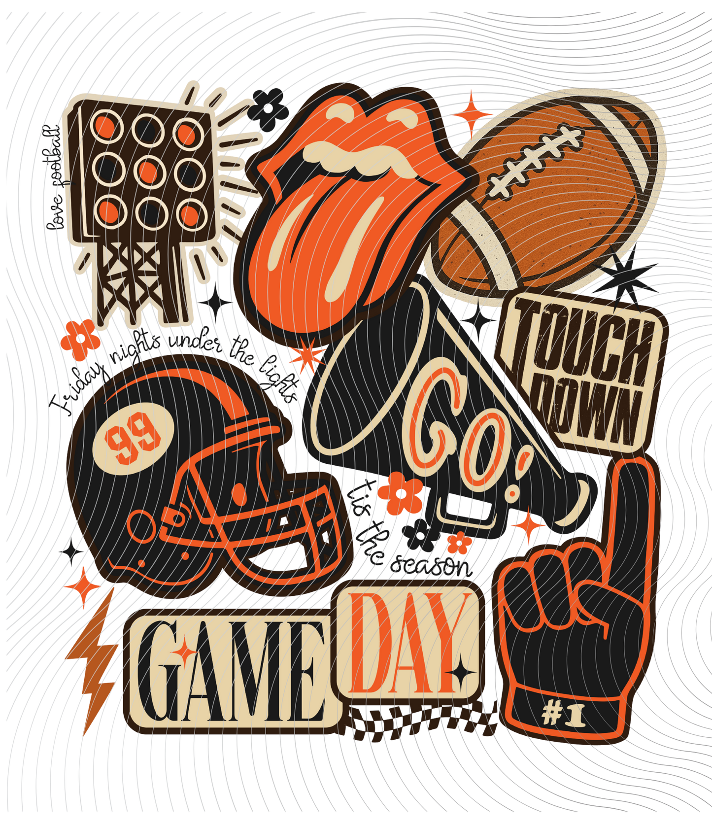 All Things Football Tee ((Customizable))