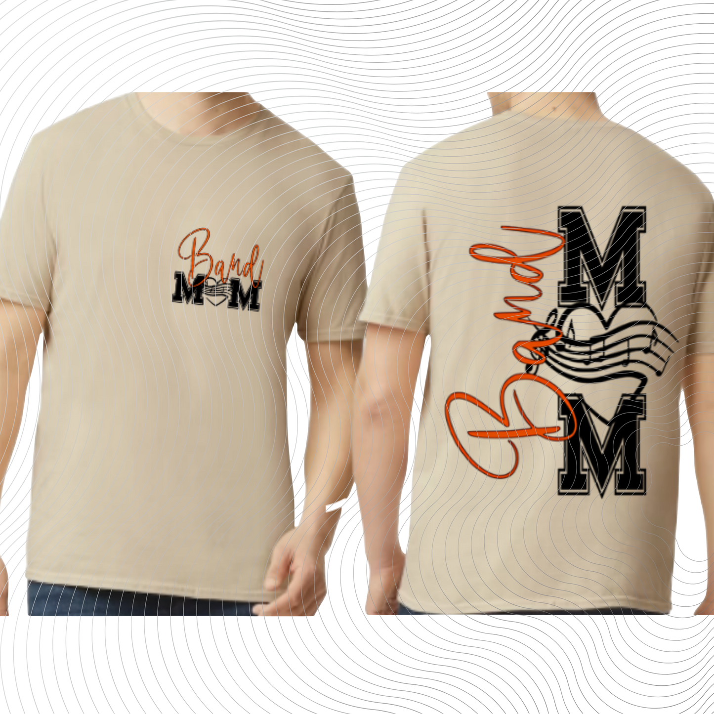 Band Mom Front/Back Design Tee ((Customizable))