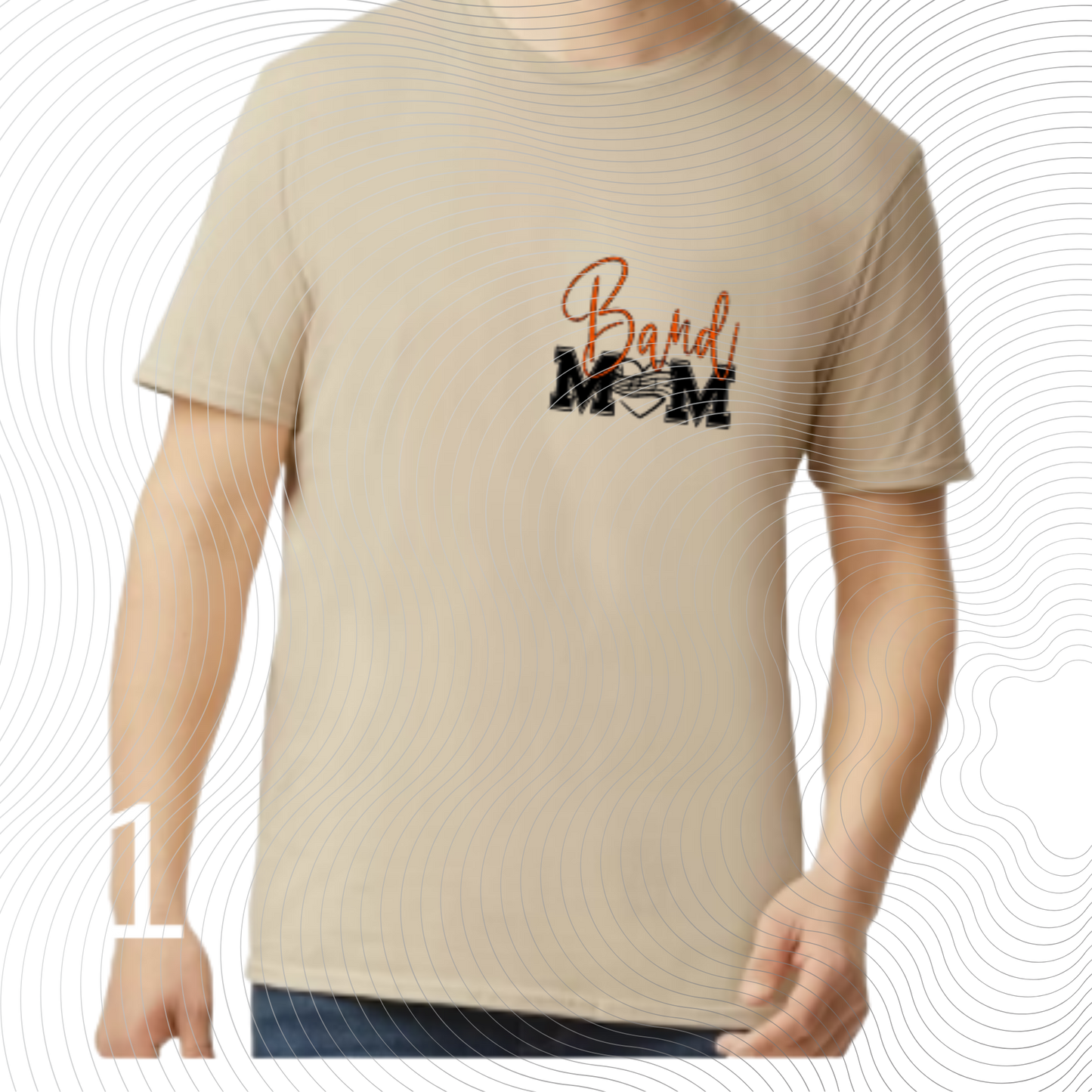 Band Mom Front/Back Design Tee ((Customizable))