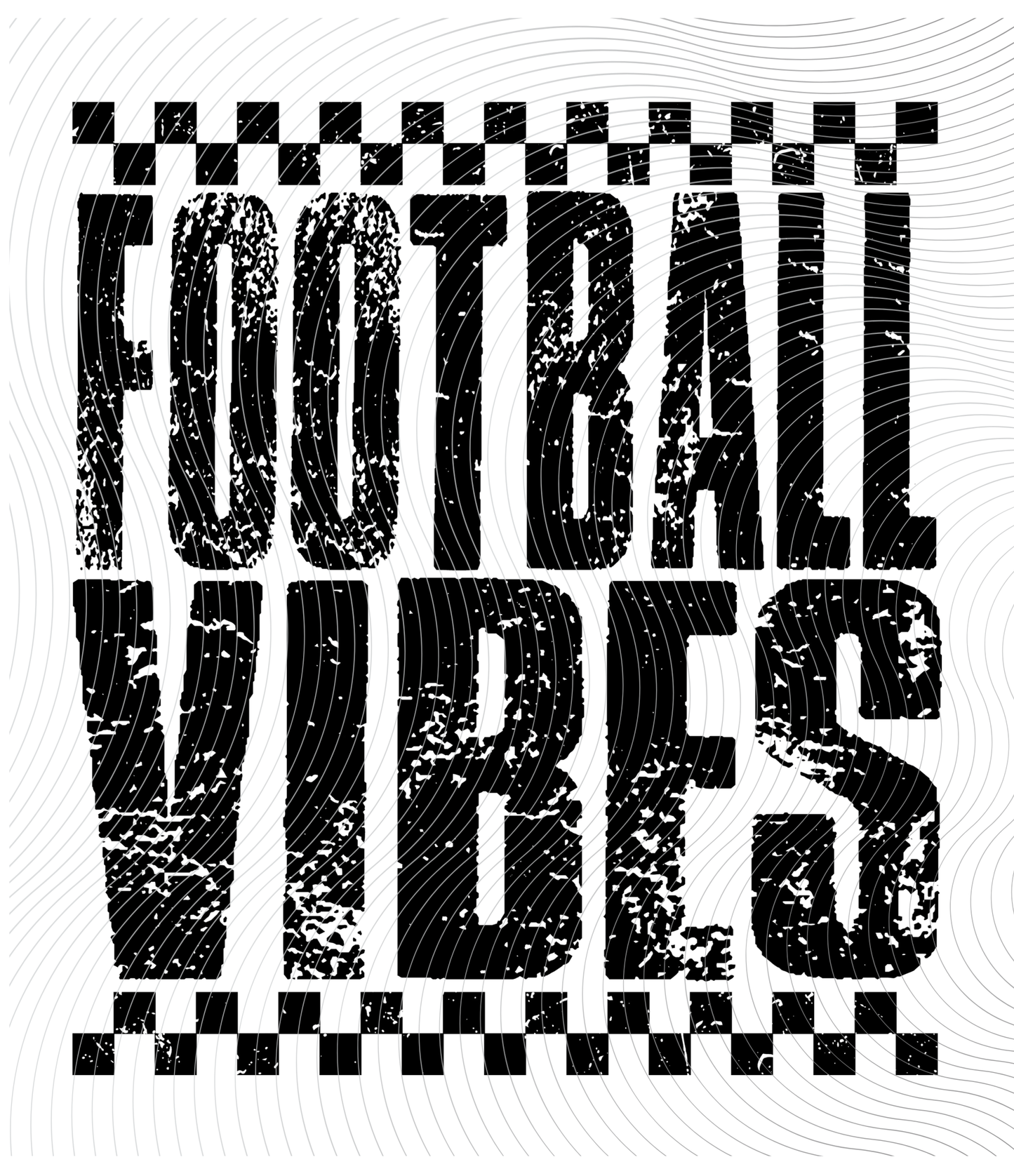 Football Vibes Tee Black Design ((Customizable))