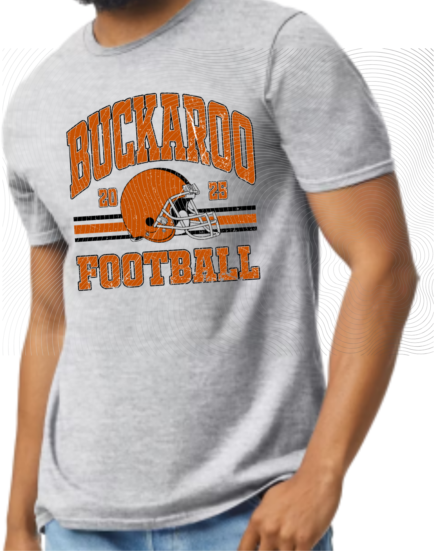 Buckaroo Football Tee Vintage Design ((Customizable))