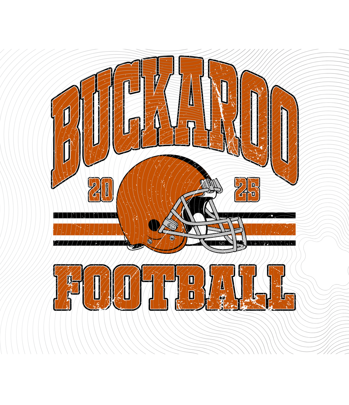 Buckaroo Football Tee Vintage Design ((Customizable))
