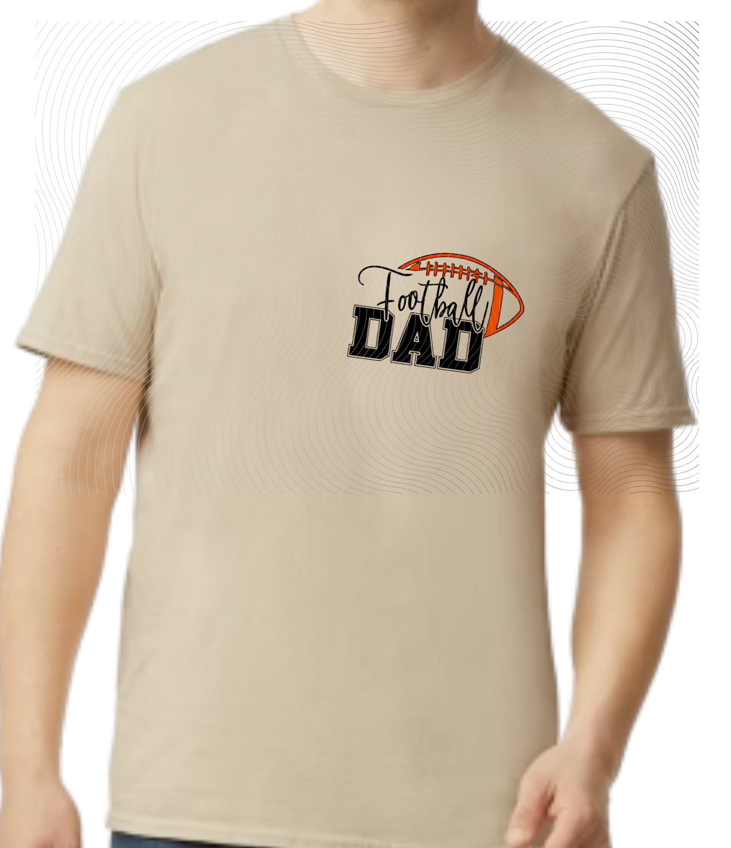 Football Dad Front/Back Tee ((Customizable))