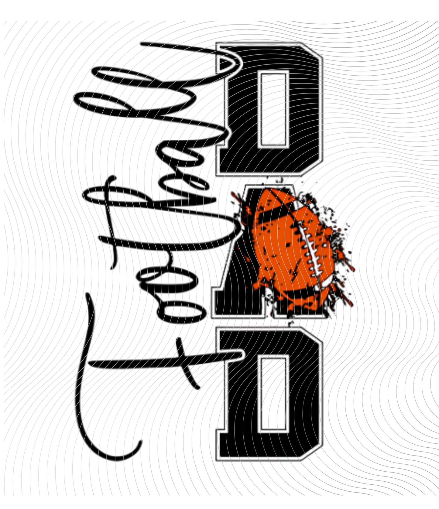 Football Dad Front/Back Tee ((Customizable))