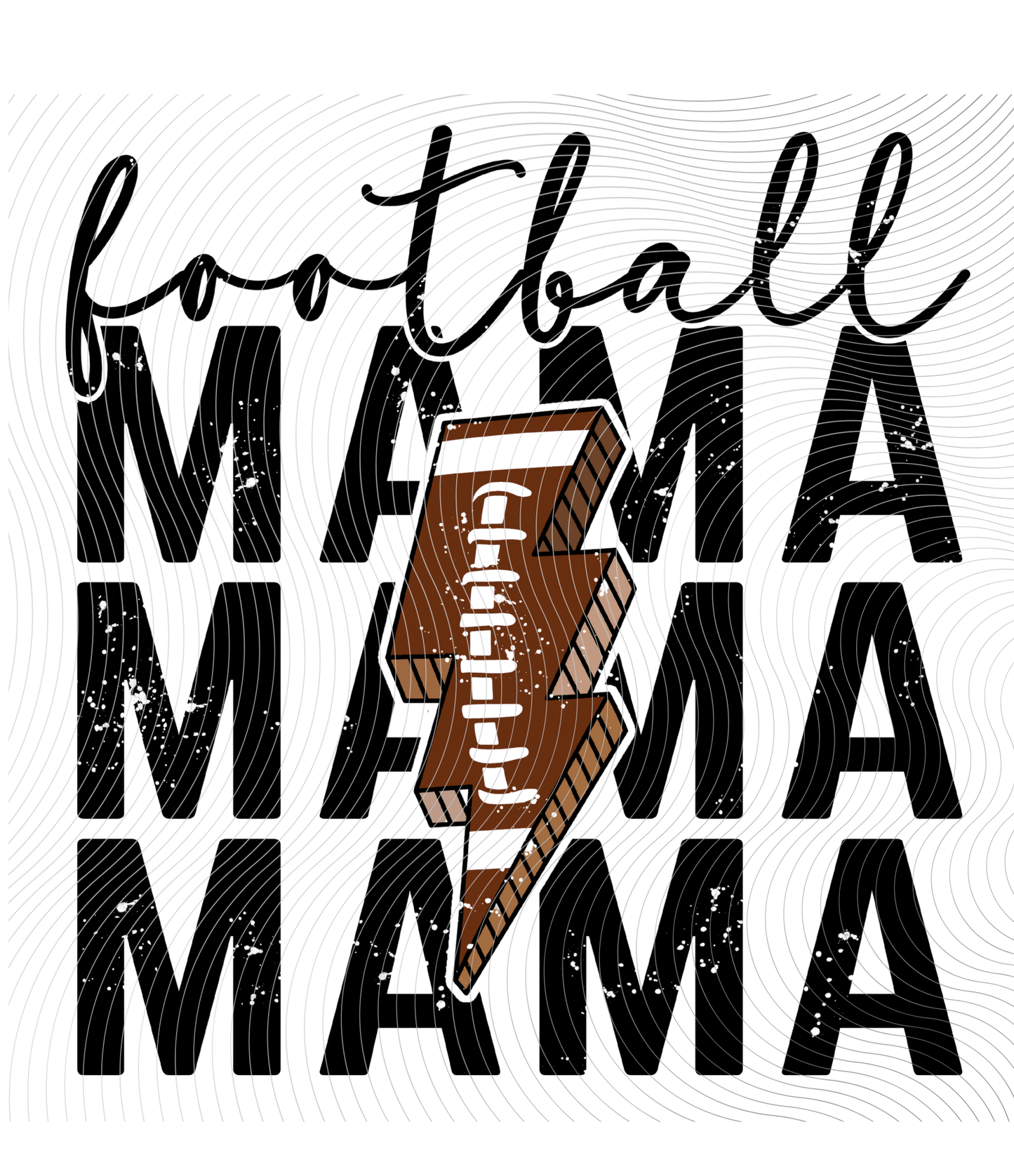 Football Mama Lightning Strike Tee ((Customizable))