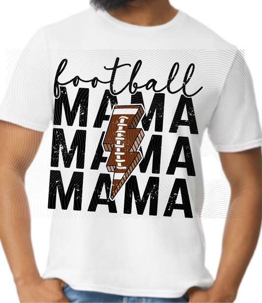 Football Mama Lightning Strike Tee ((Customizable))