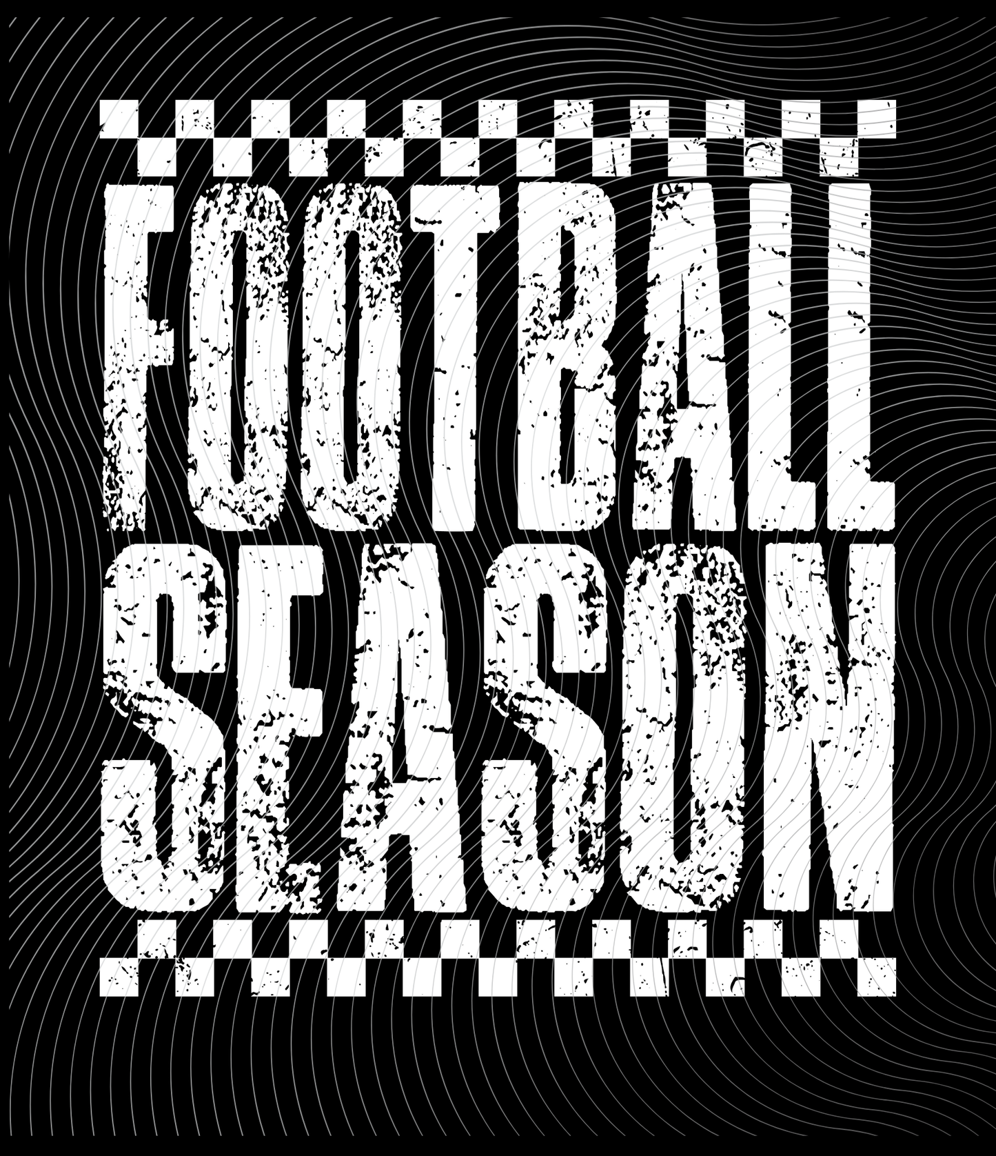 Youth Football Season Tee White Design ((Customizable))