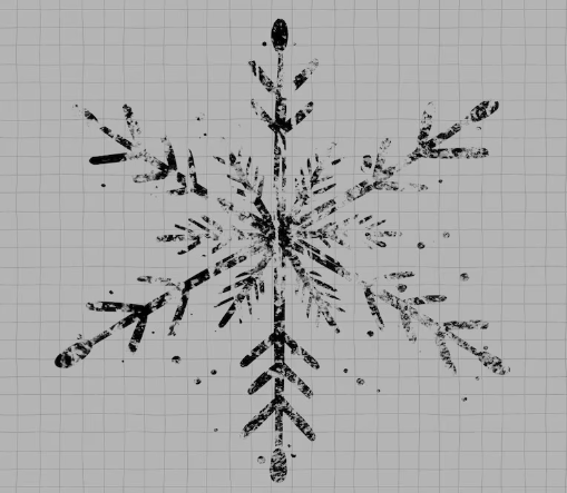 Distressed Snowflake Sweater- Hoodie or Crewneck