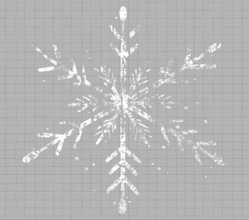 Distressed Snowflake Sweater- Hoodie or Crewneck