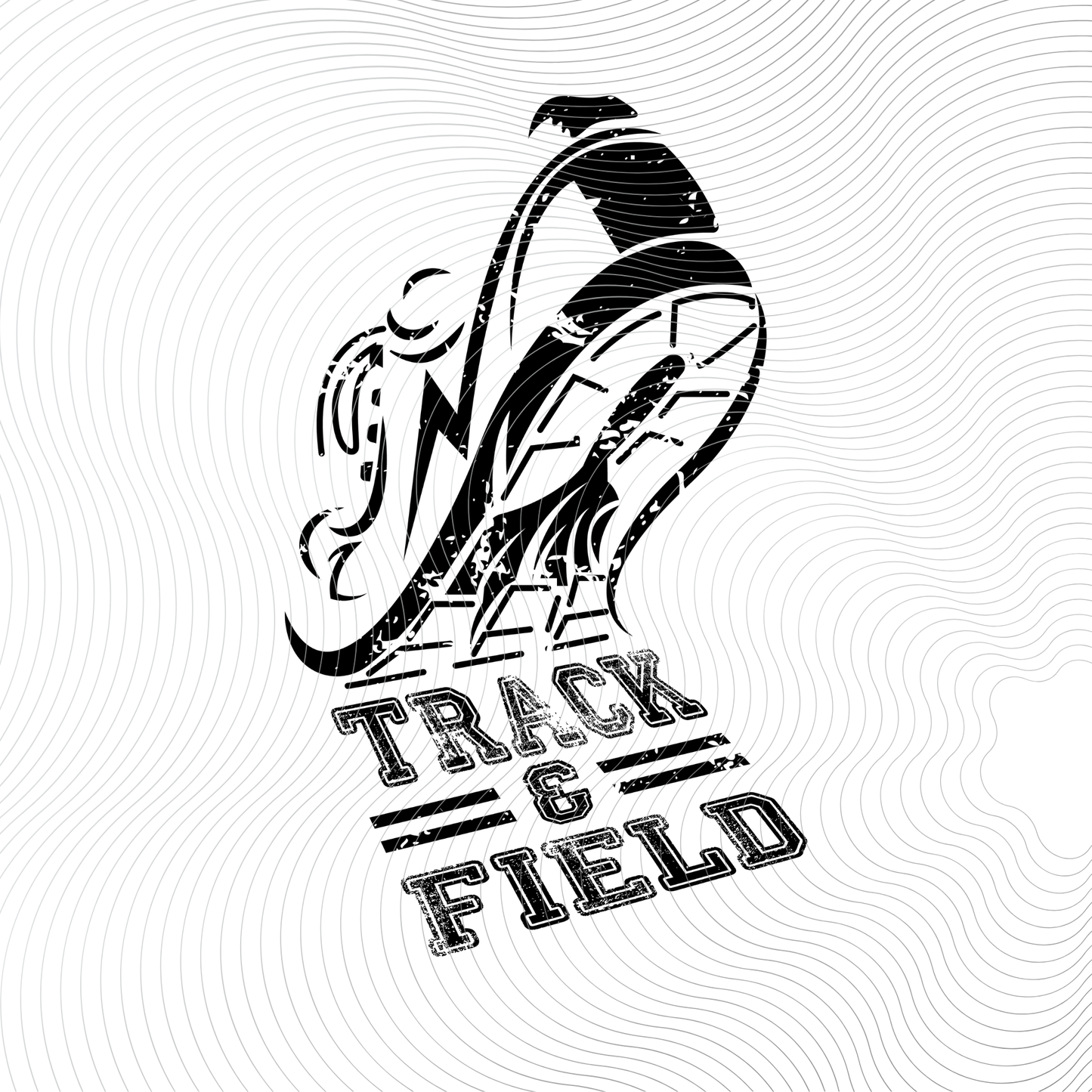 Track & Field Black Design ((Customizable))