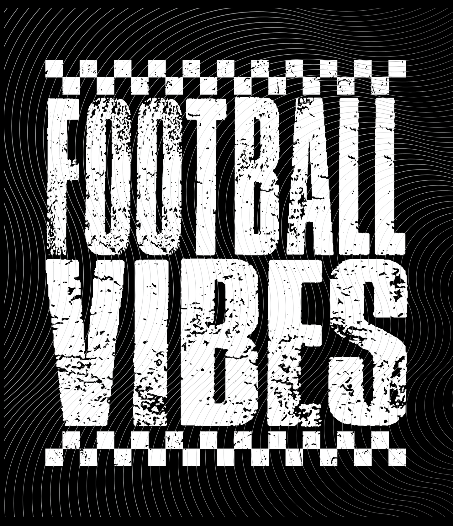 Football Vibes Tee White Design ((Customizable))