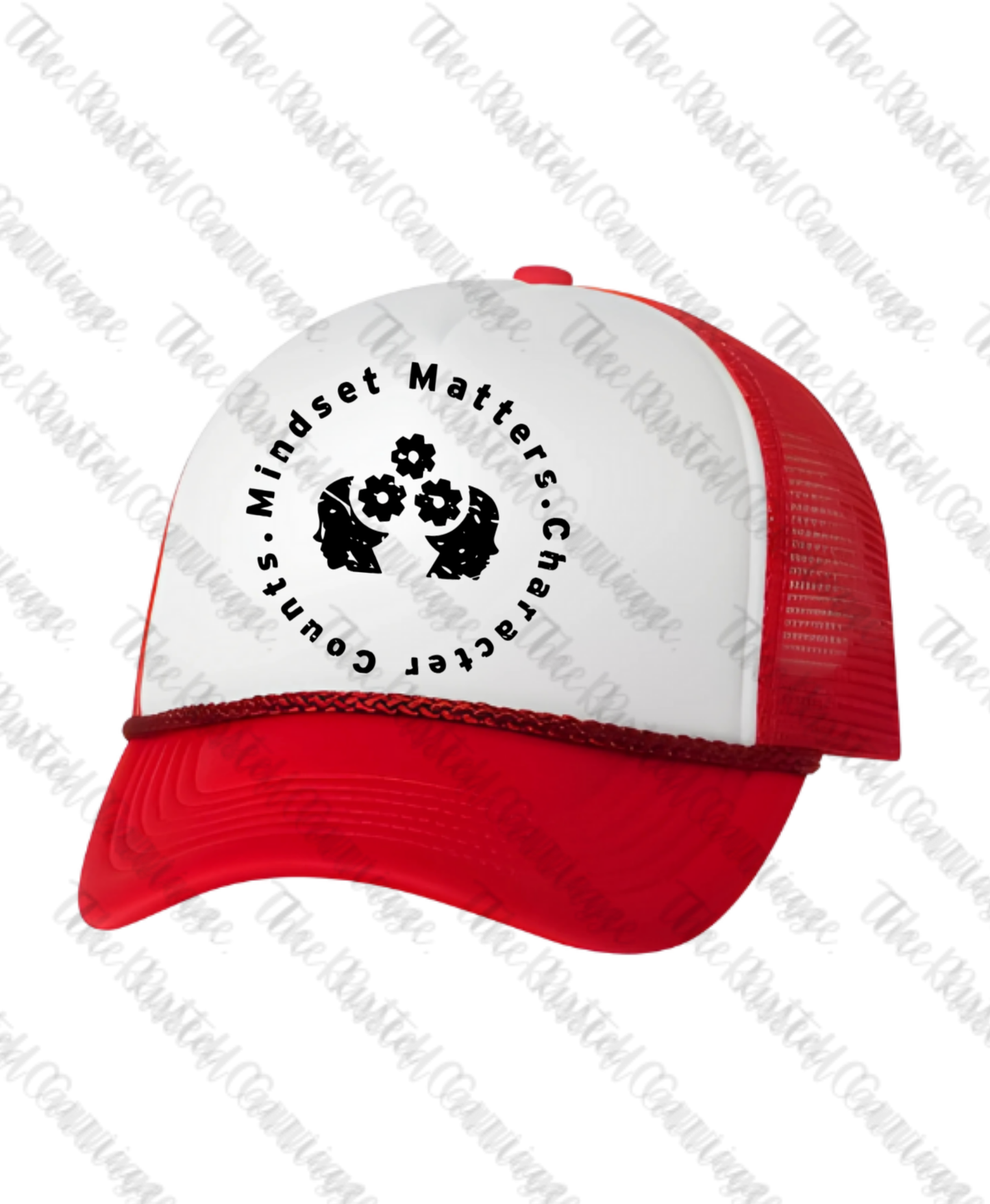 Good in the Head, Mindset Matters Character Counts Chakra Hat - Hat Style: Flat Brim, Curved Brim or Women's Trucker Hat ((Customizable))
