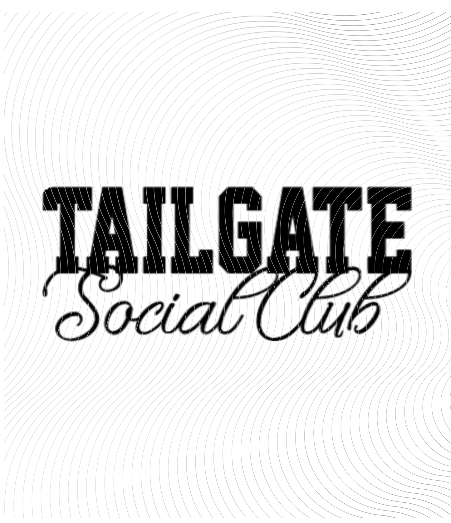 Youth Football Tailgate Social Club Tee ((Customizable))